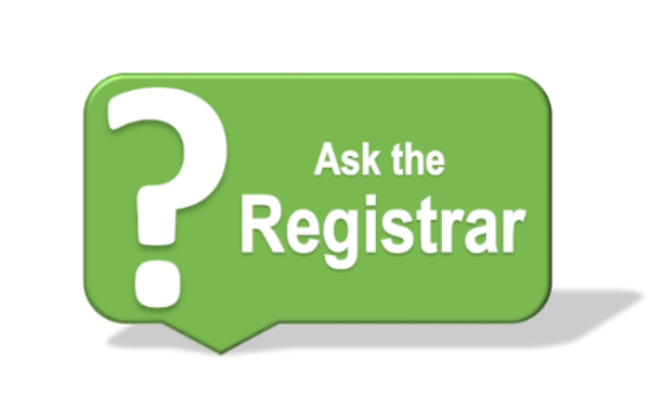 ask the registrar