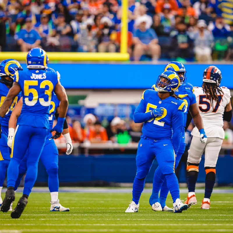 Larrell Murchison with the LA Rams