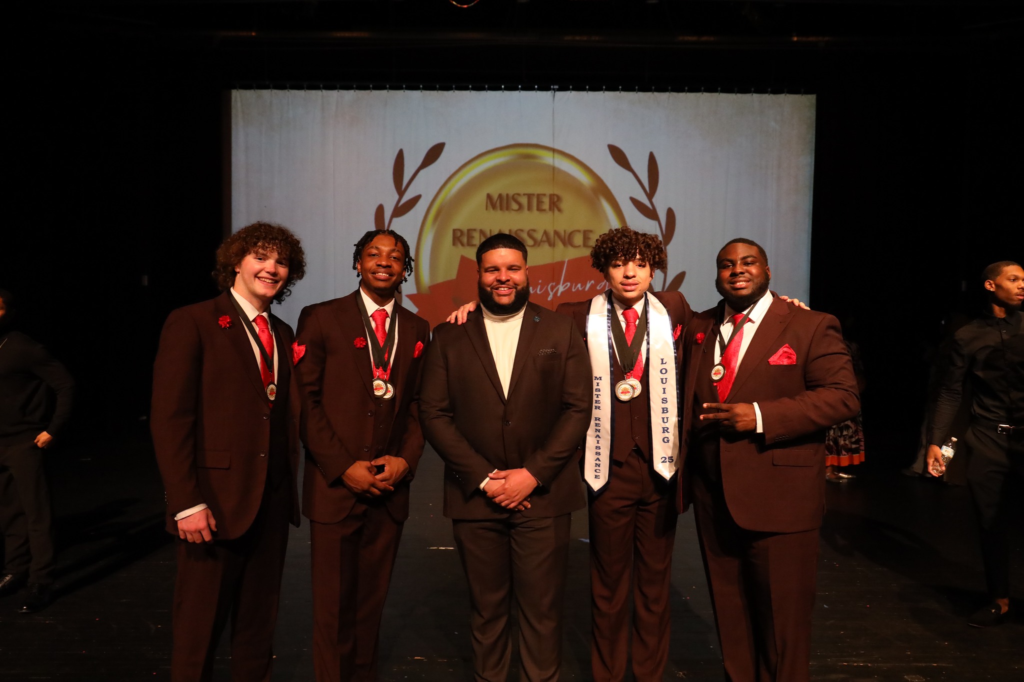 Mr. Renaissance 2025 Contestants with Trevor Rudd