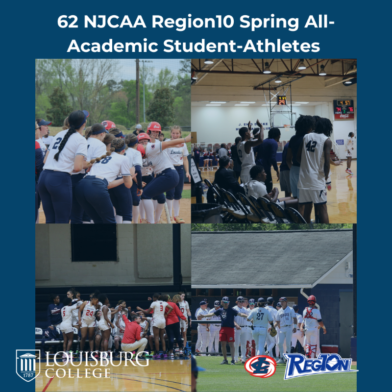 62 Louisburg College Students Named Region10 Spring All-Academic Players 