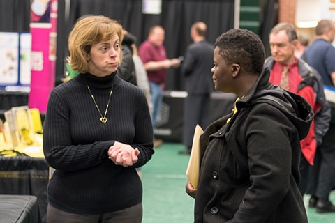 Students at Job Fair