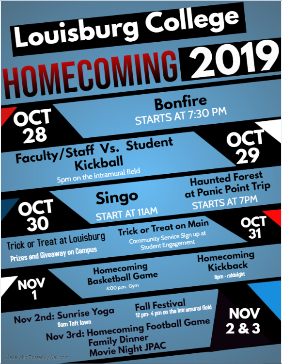 Events List Homcoming 2019