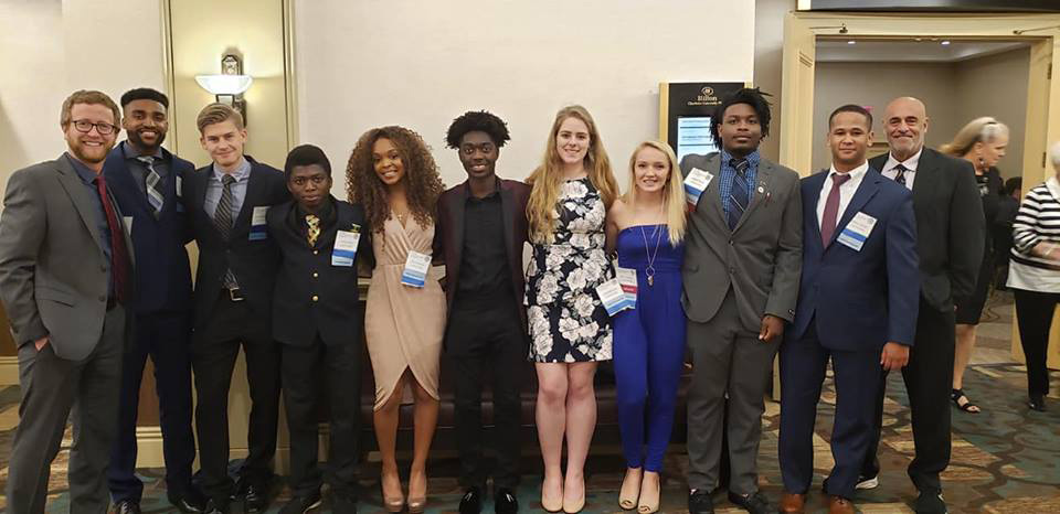 Students take part of a national business competition